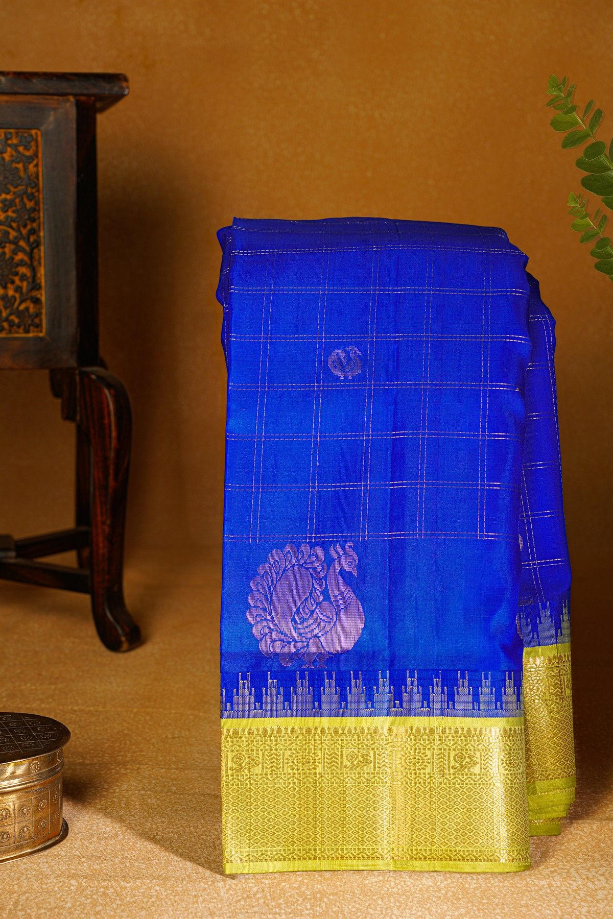 Kuppadam Sico Royal Blue Saree