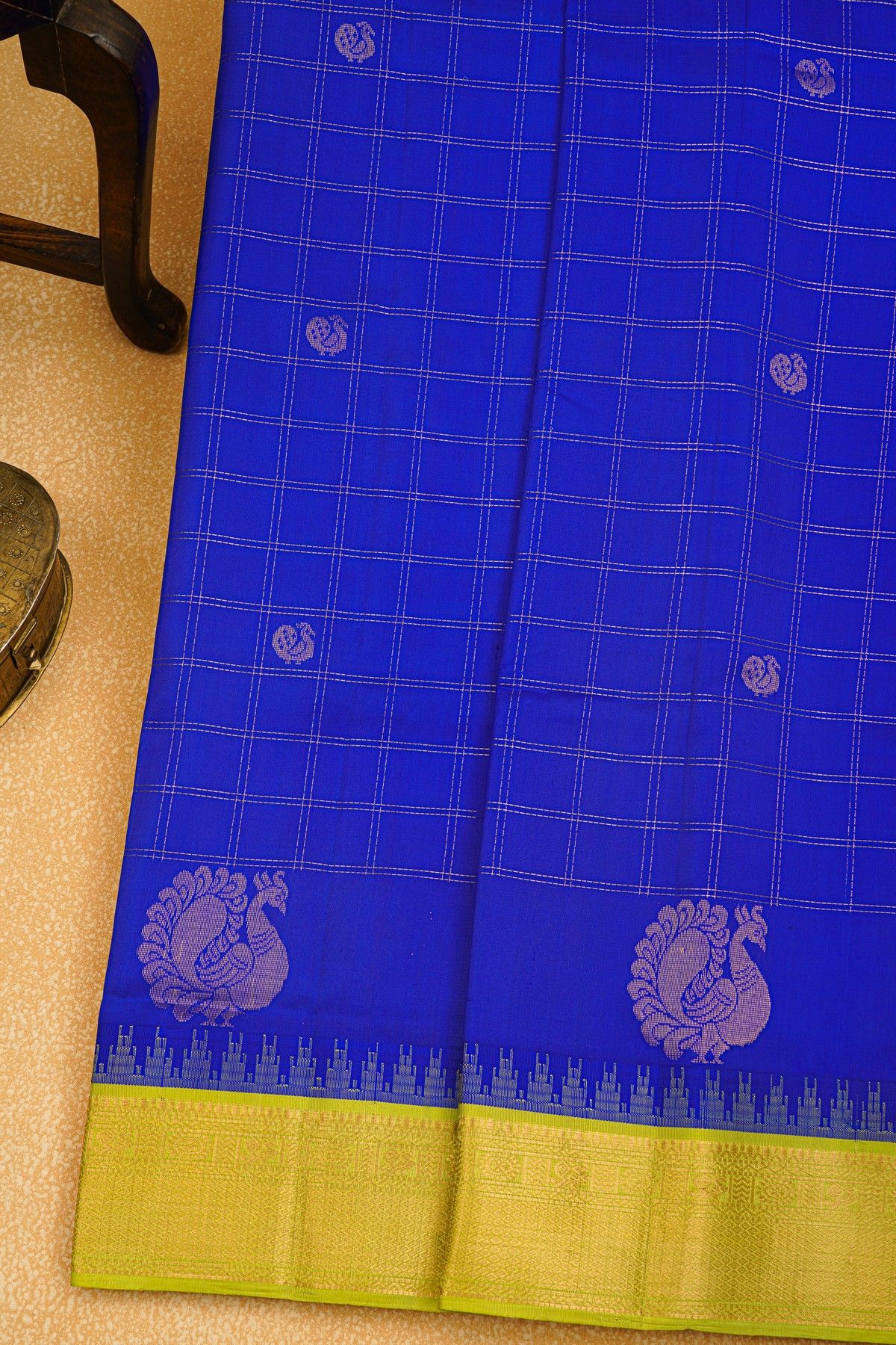 Kuppadam Sico Royal Blue Saree