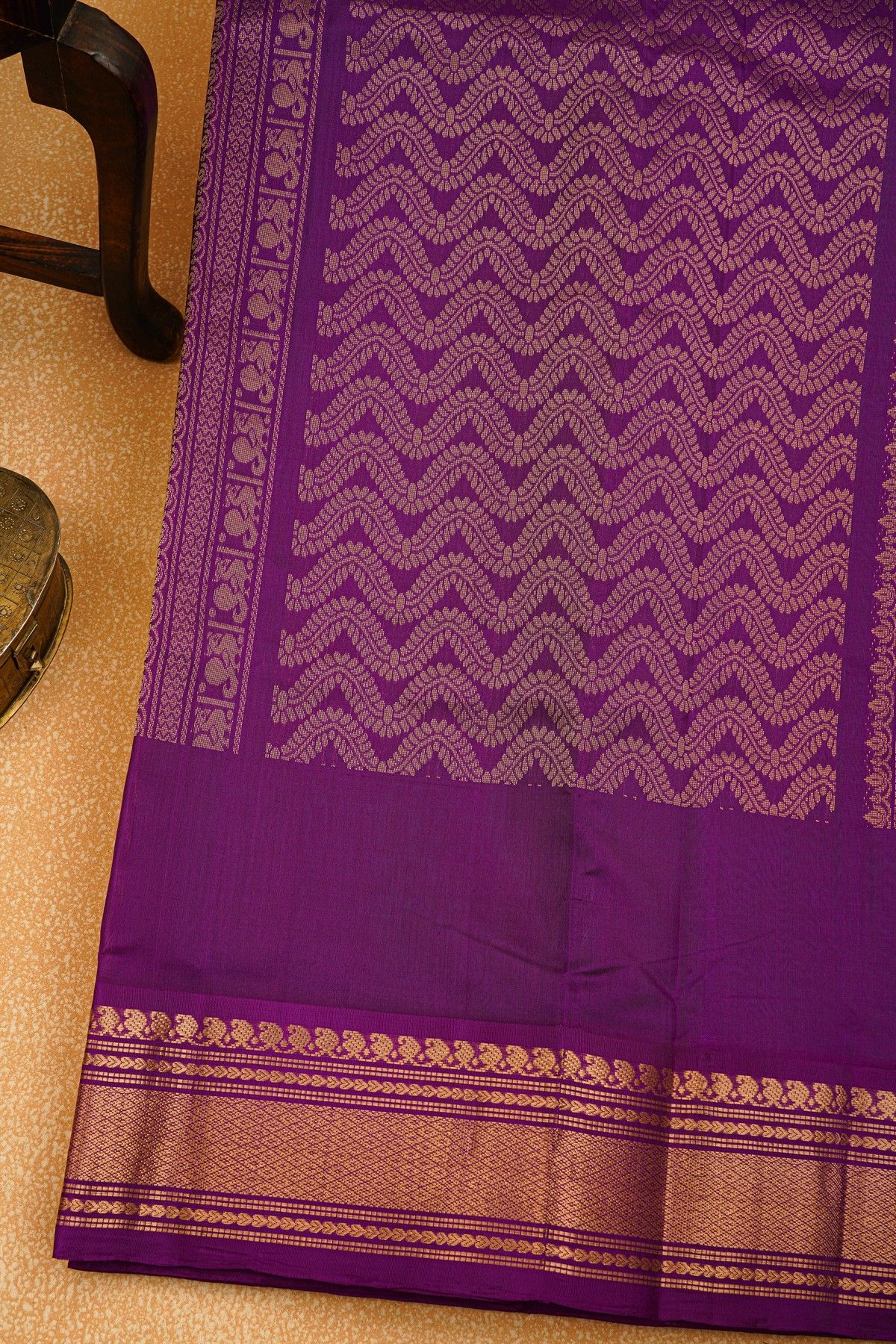 Kuppadam Sico Parrot Green Saree