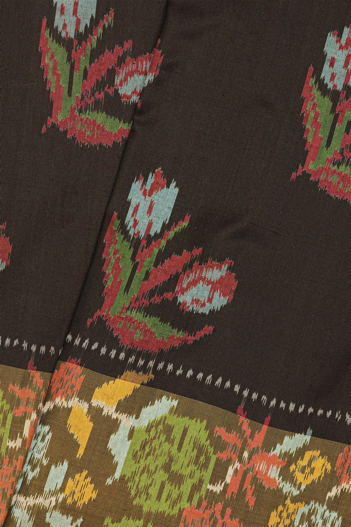 Patola Silk Black Saree