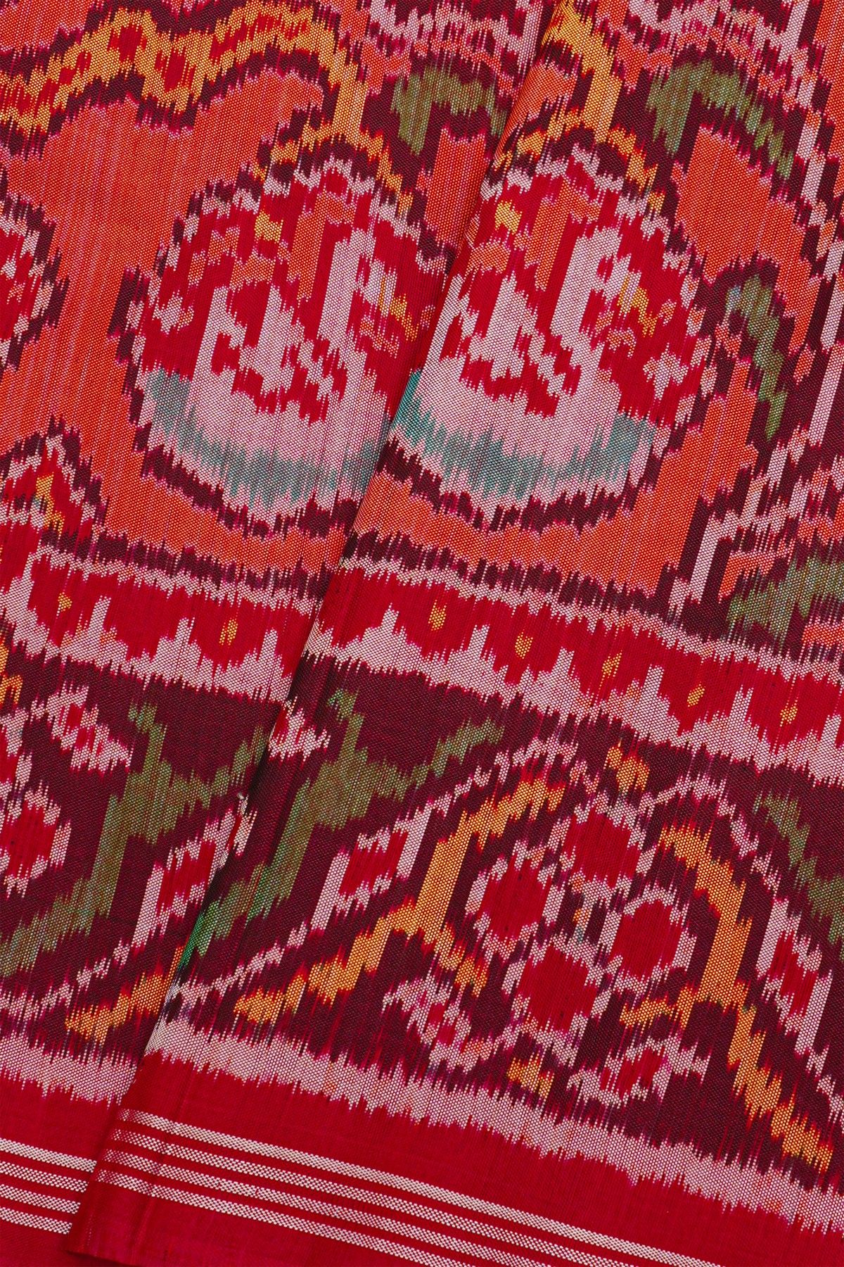 Patola Silk Orange Saree