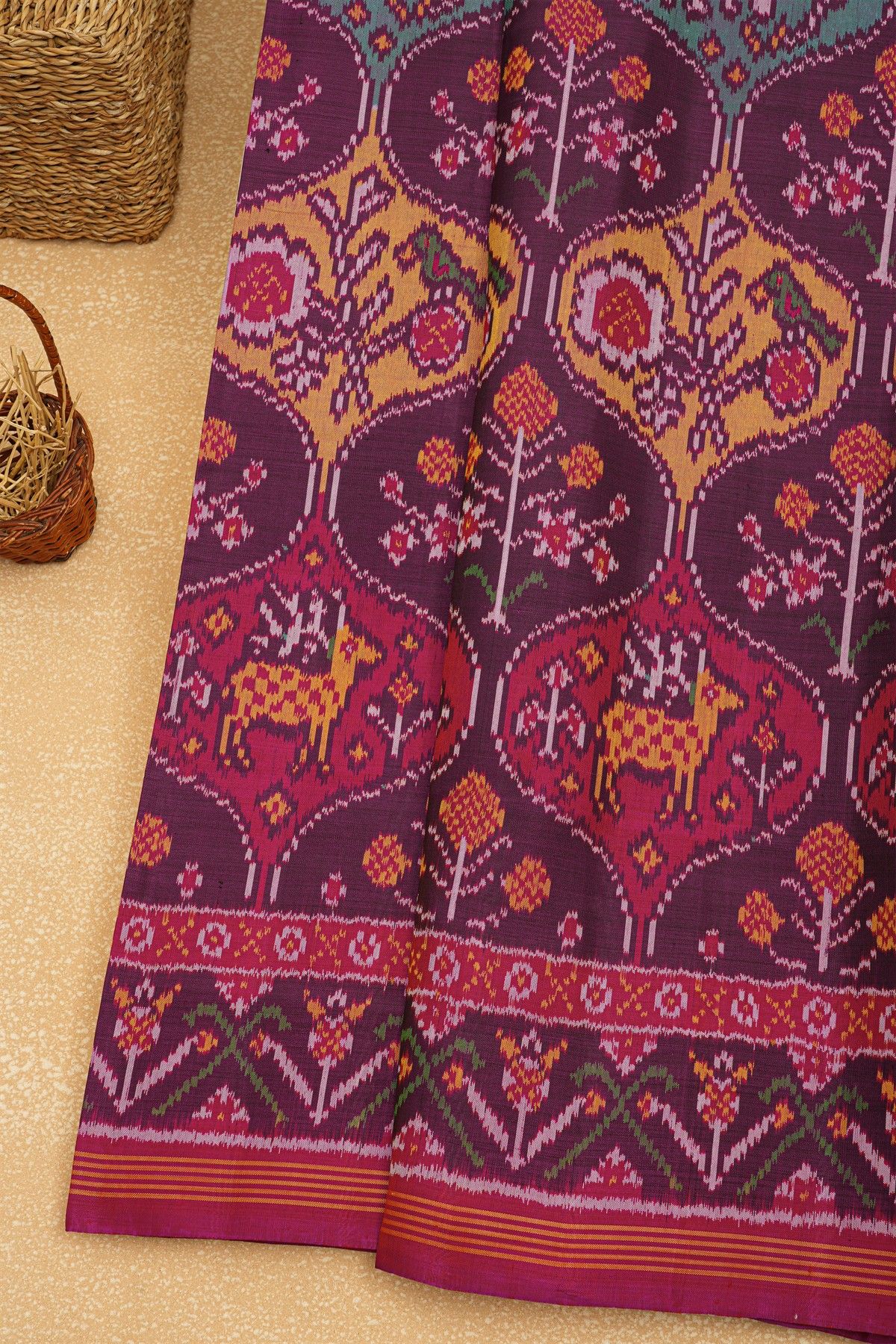 Patola Silk Purple Saree
