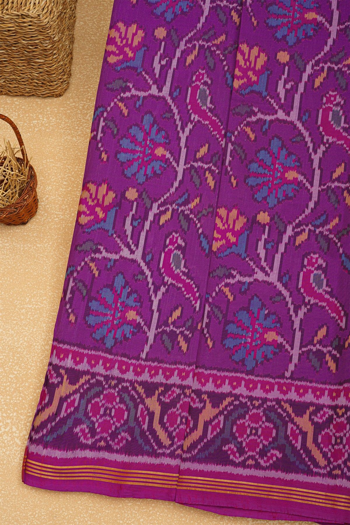 Patola Silk Purple Saree