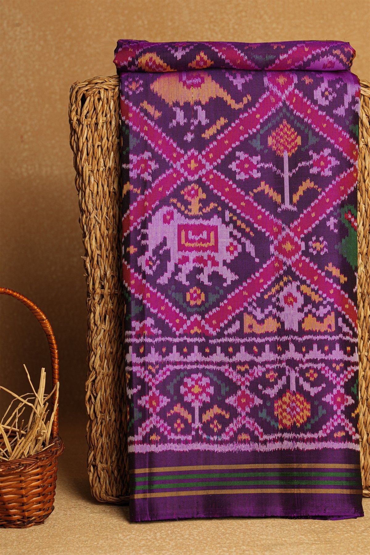 Patola Silk Purple Saree