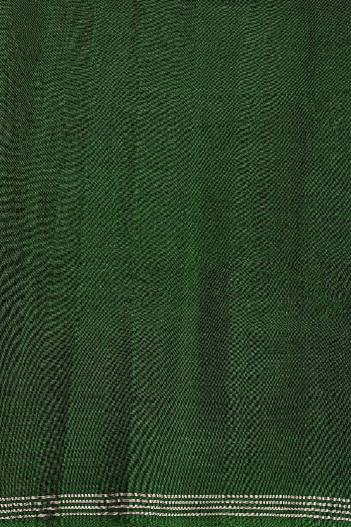 Patola Silk Bottle Green Saree