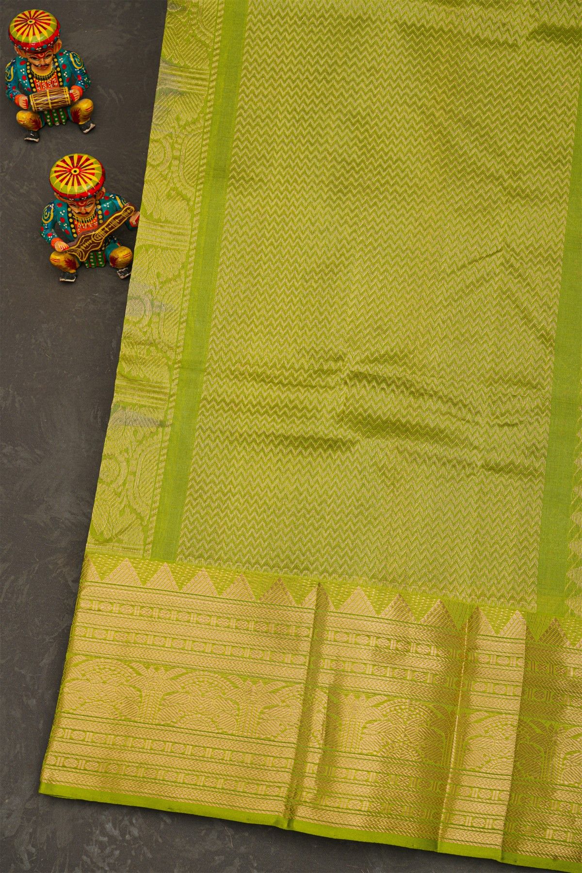 Kuppadam Sico Dark Grey Saree