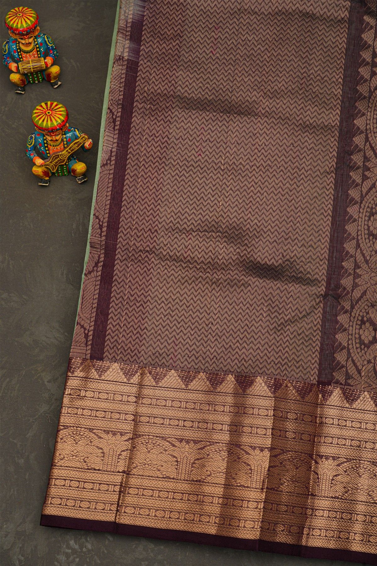 Kuppadam Sico Pista Green Saree