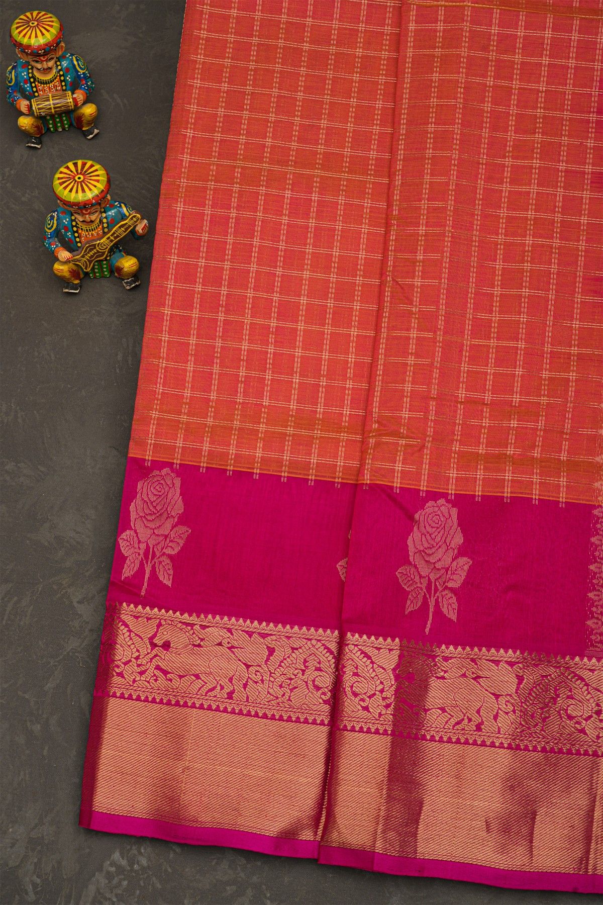 Kuppadam Sico Peach Saree