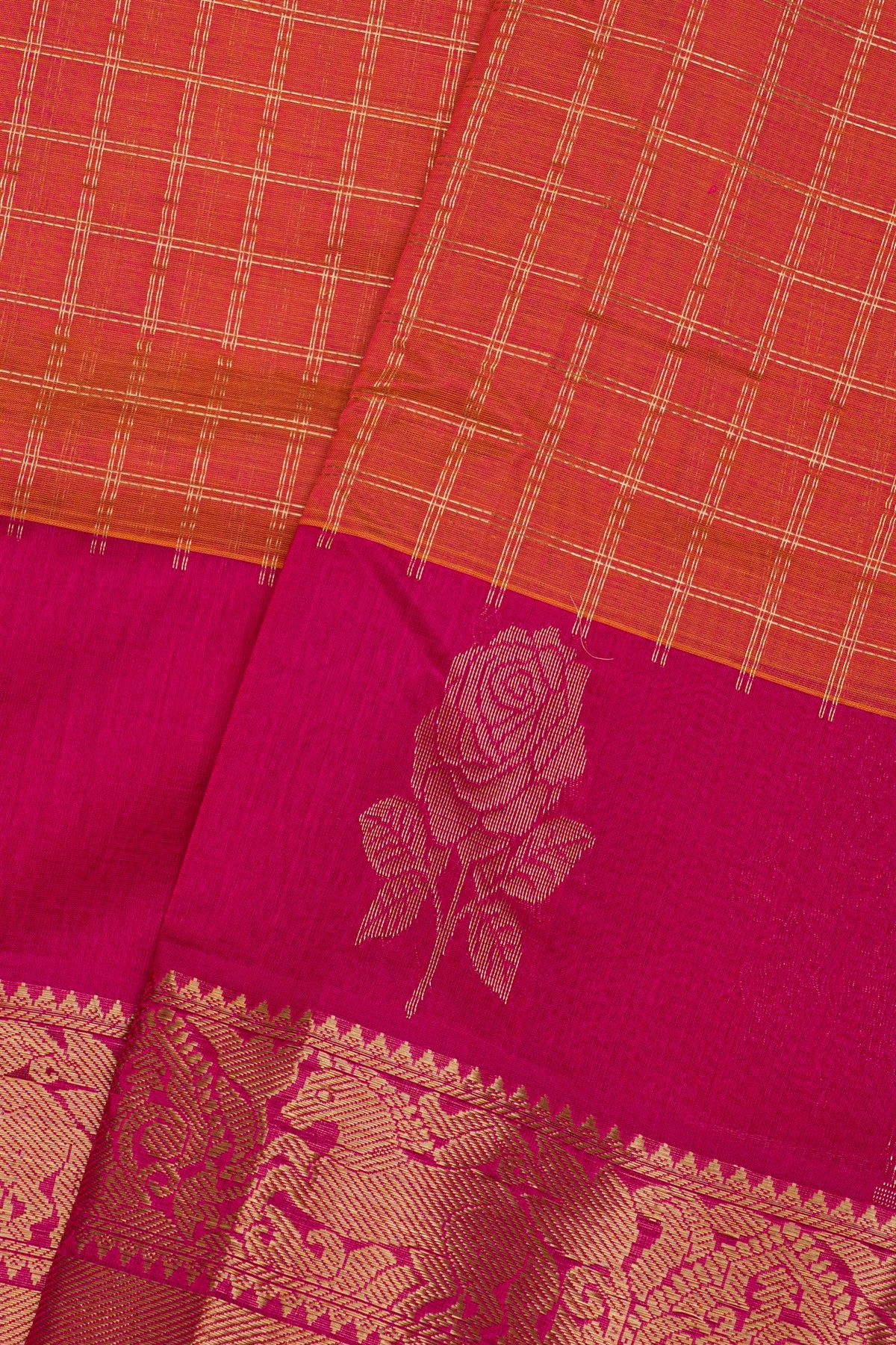 Kuppadam Sico Peach Saree