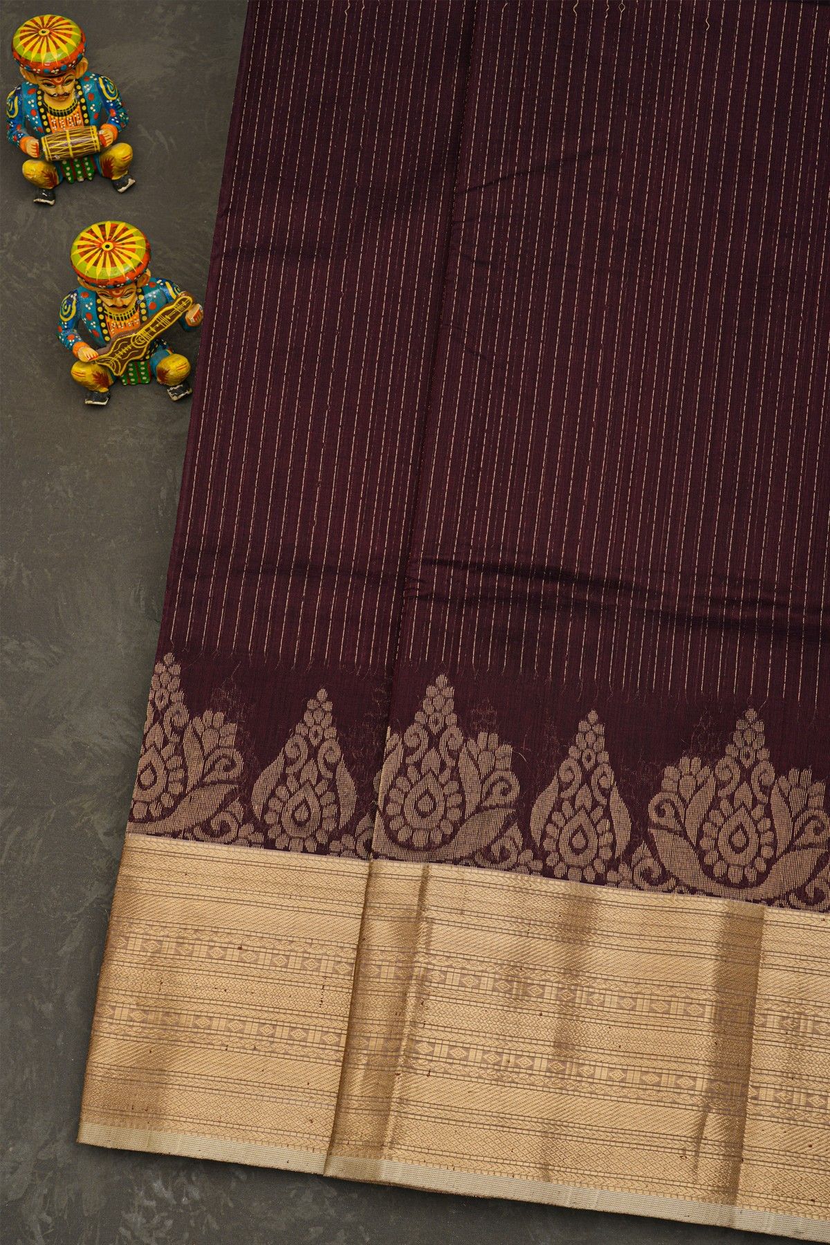 Kuppadam Sico Brown Saree
