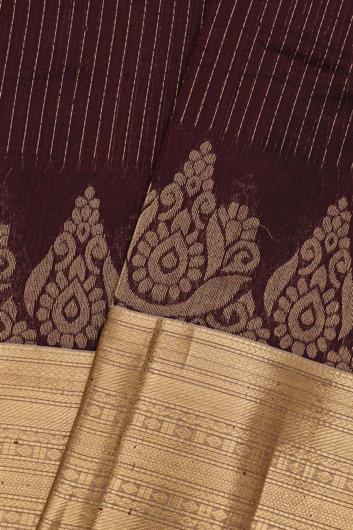 Kuppadam Sico Brown Saree