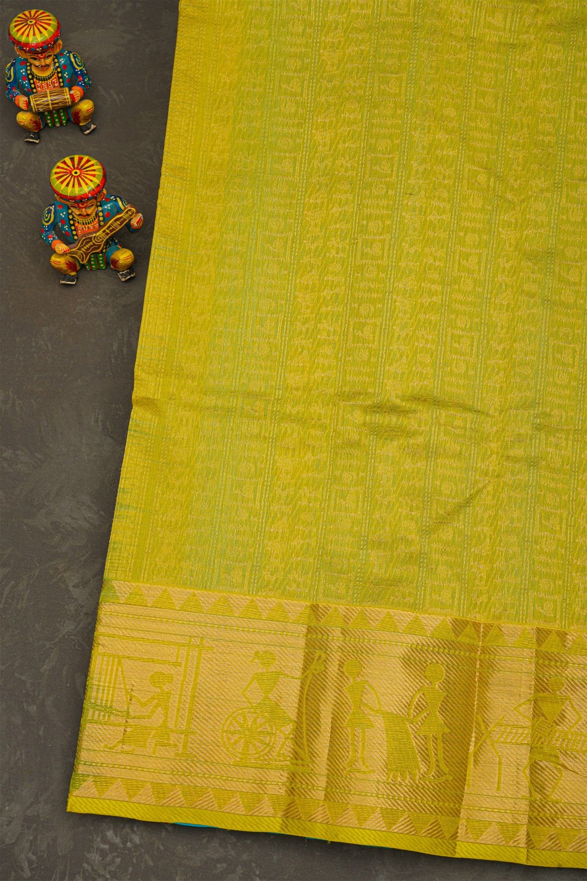 Kuppadam Sico Sky Blue Saree
