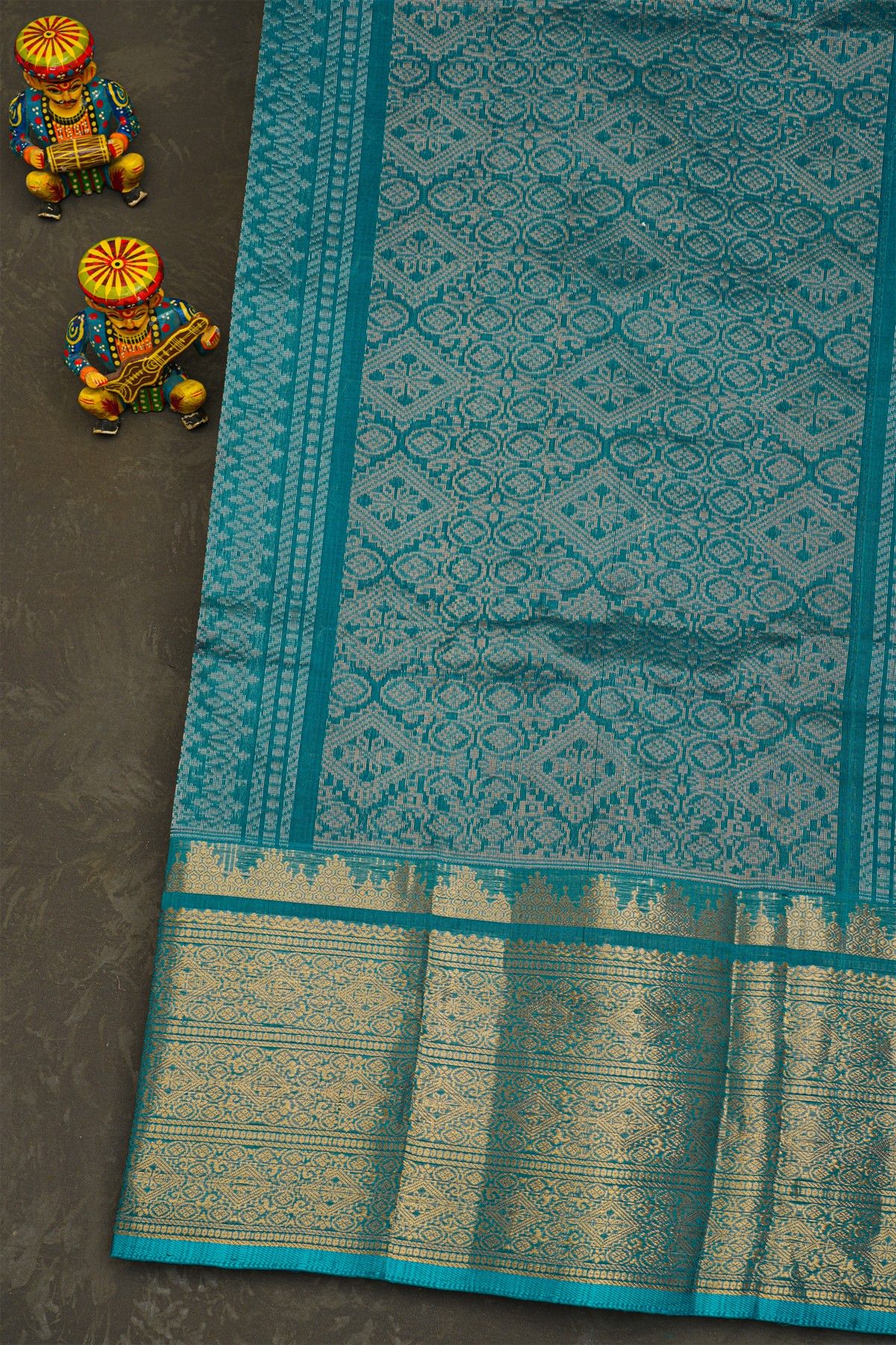 Kuppadam Sico Navy Blue Saree