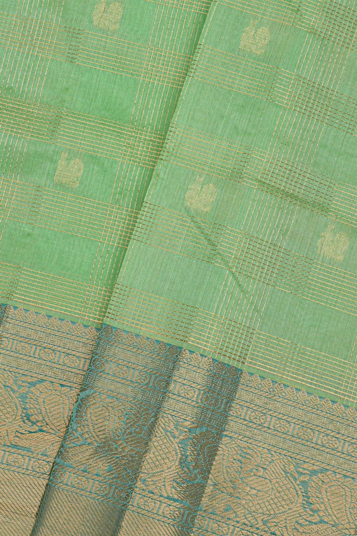 Kuppadam Sico Sea Green Saree