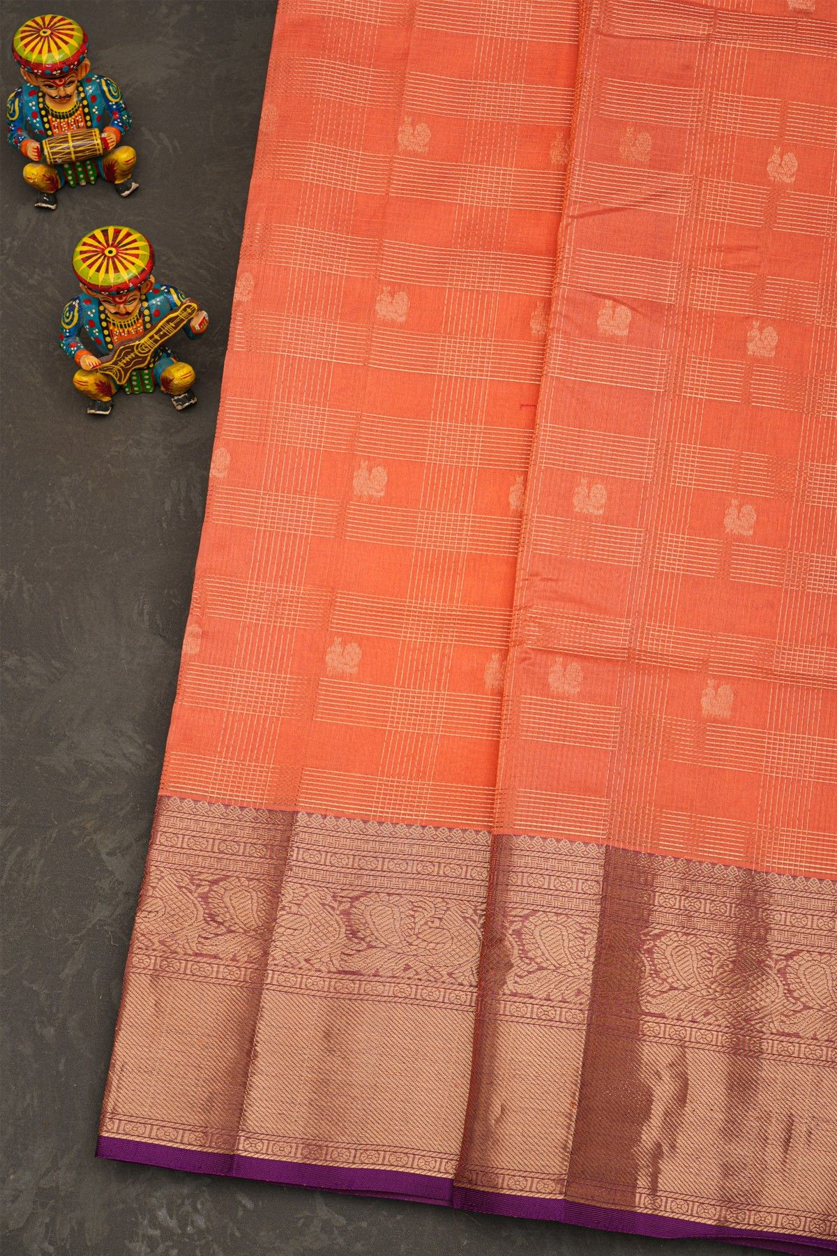 Kuppadam Sico Peach Saree