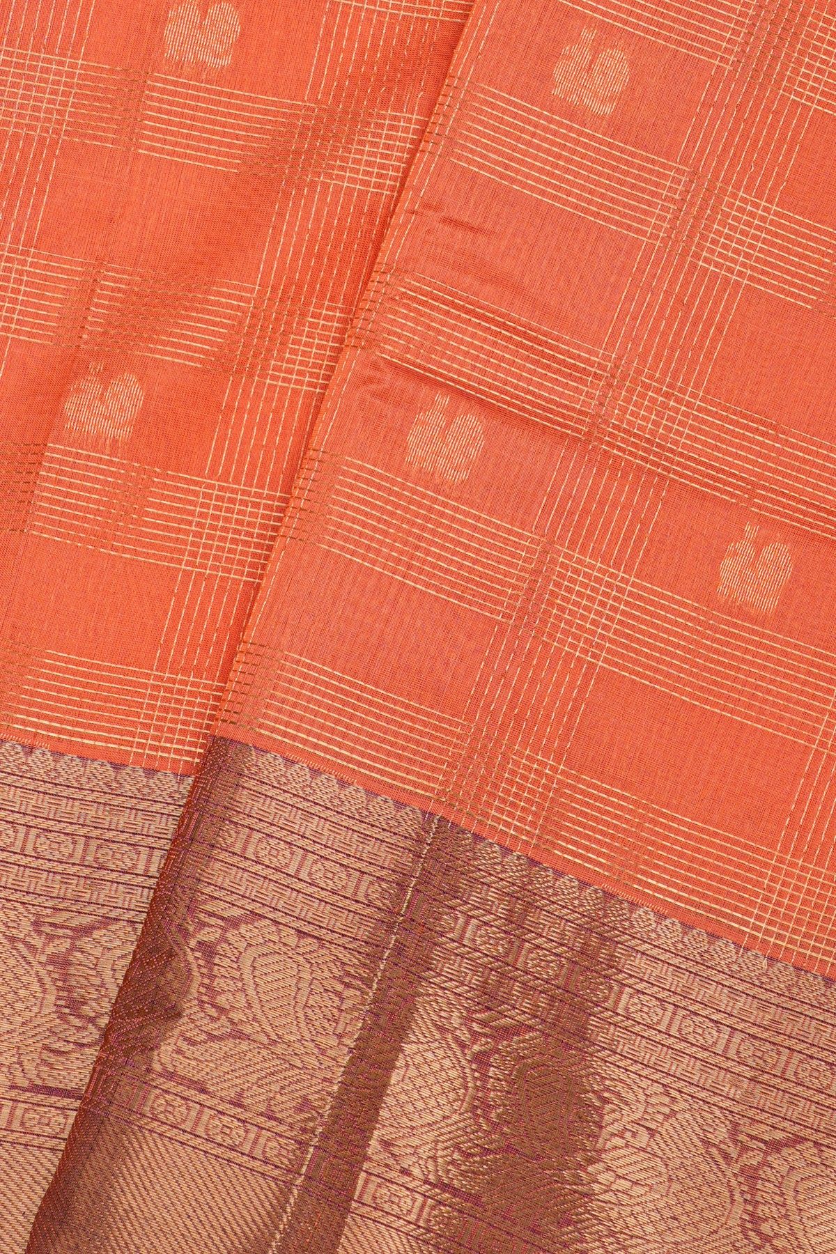Kuppadam Sico Peach Saree