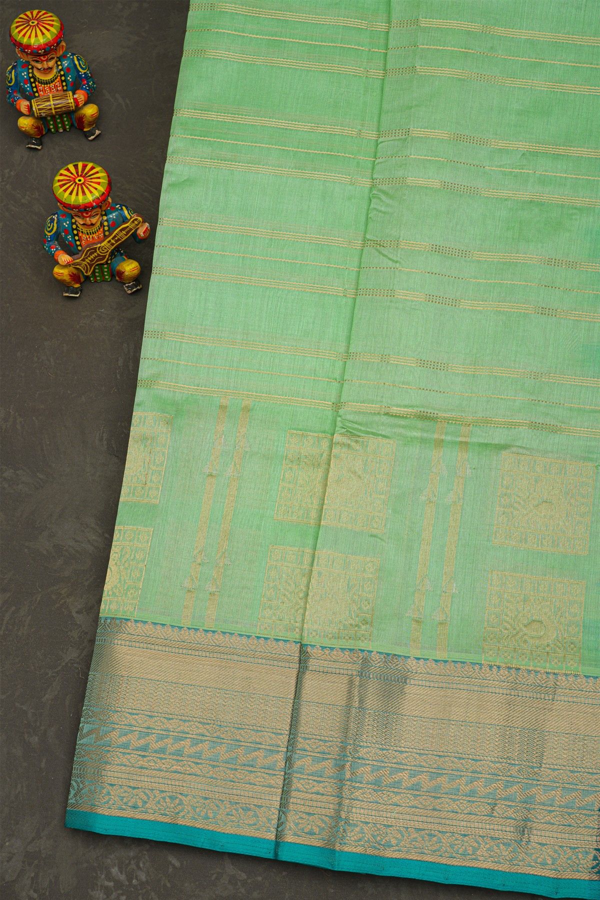 Kuppadam Sico Sea Green Saree