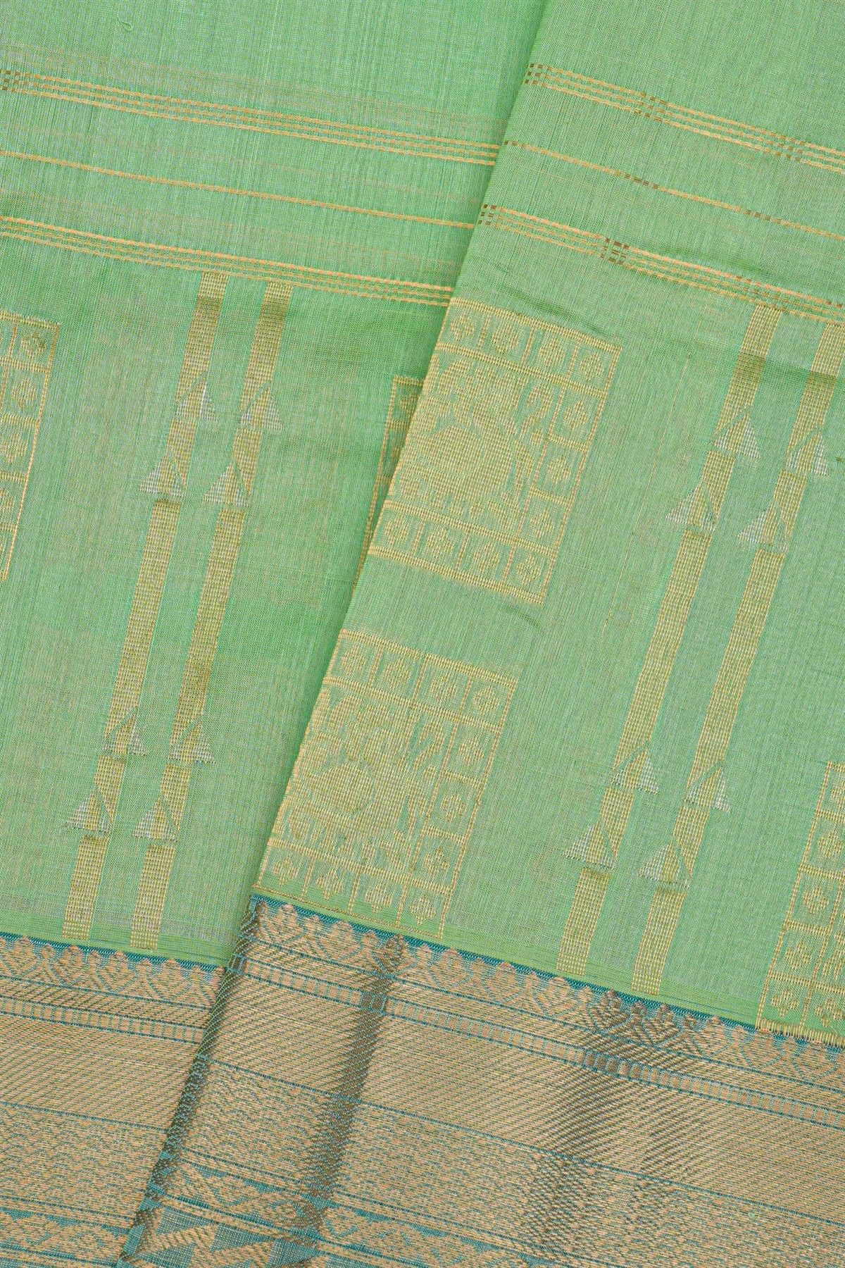 Kuppadam Sico Sea Green Saree