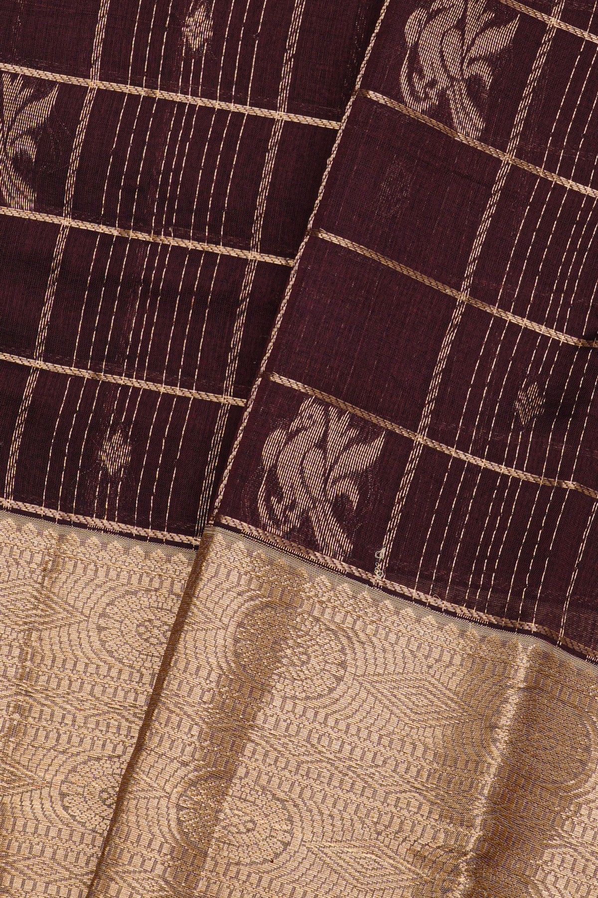 Kuppadam Sico Brown Saree