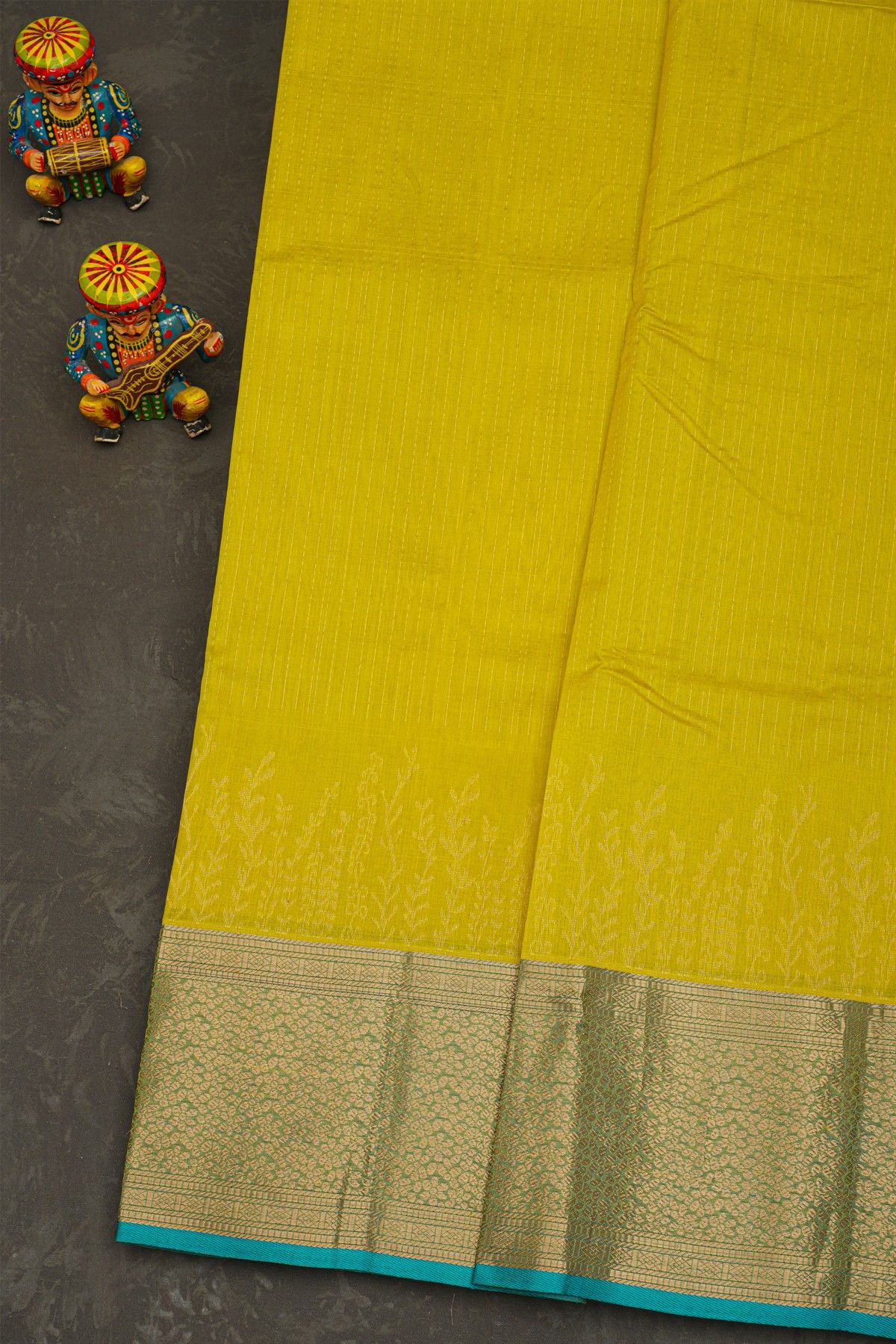 Kuppadam Sico Mustard Yellow Saree