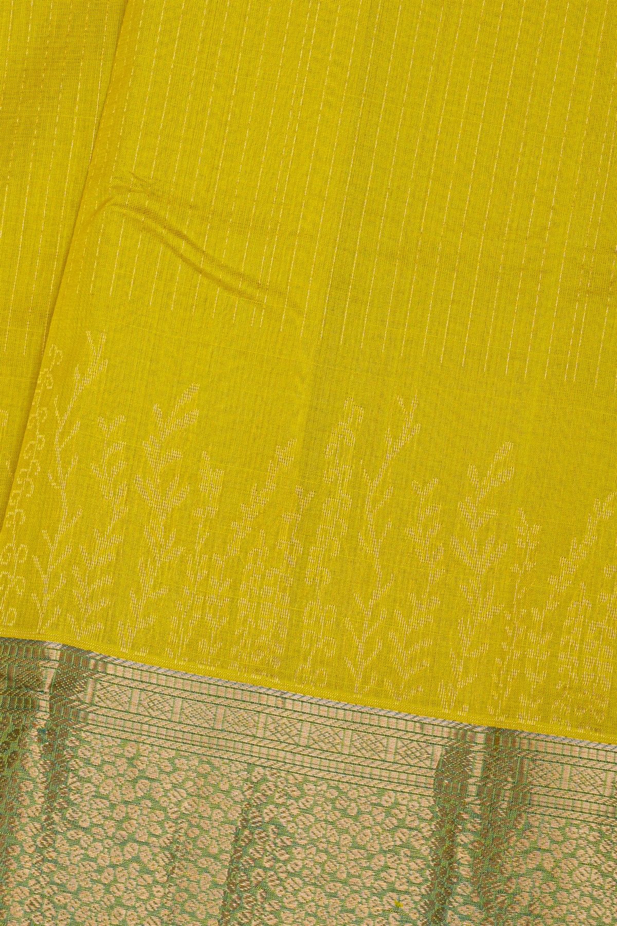 Kuppadam Sico Mustard Yellow Saree