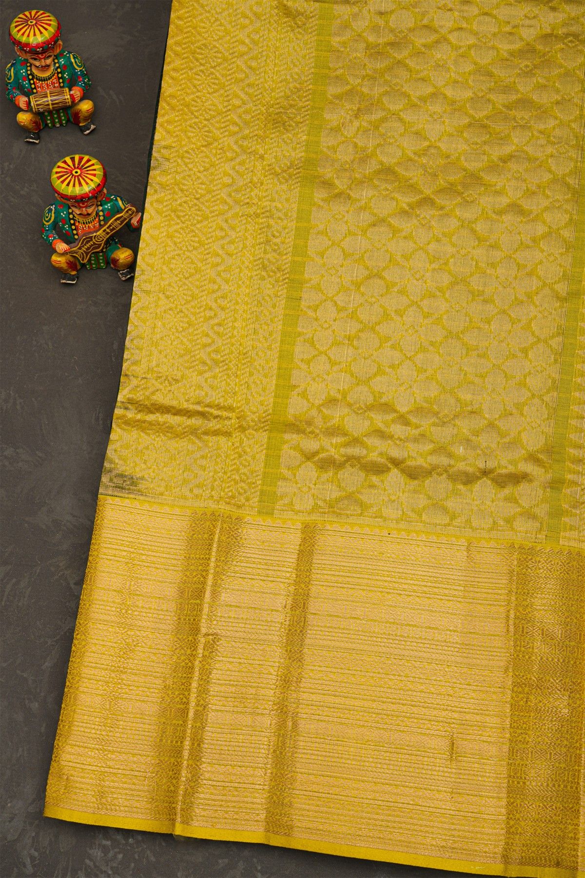 Kuppadam Sico Bottle Green Saree