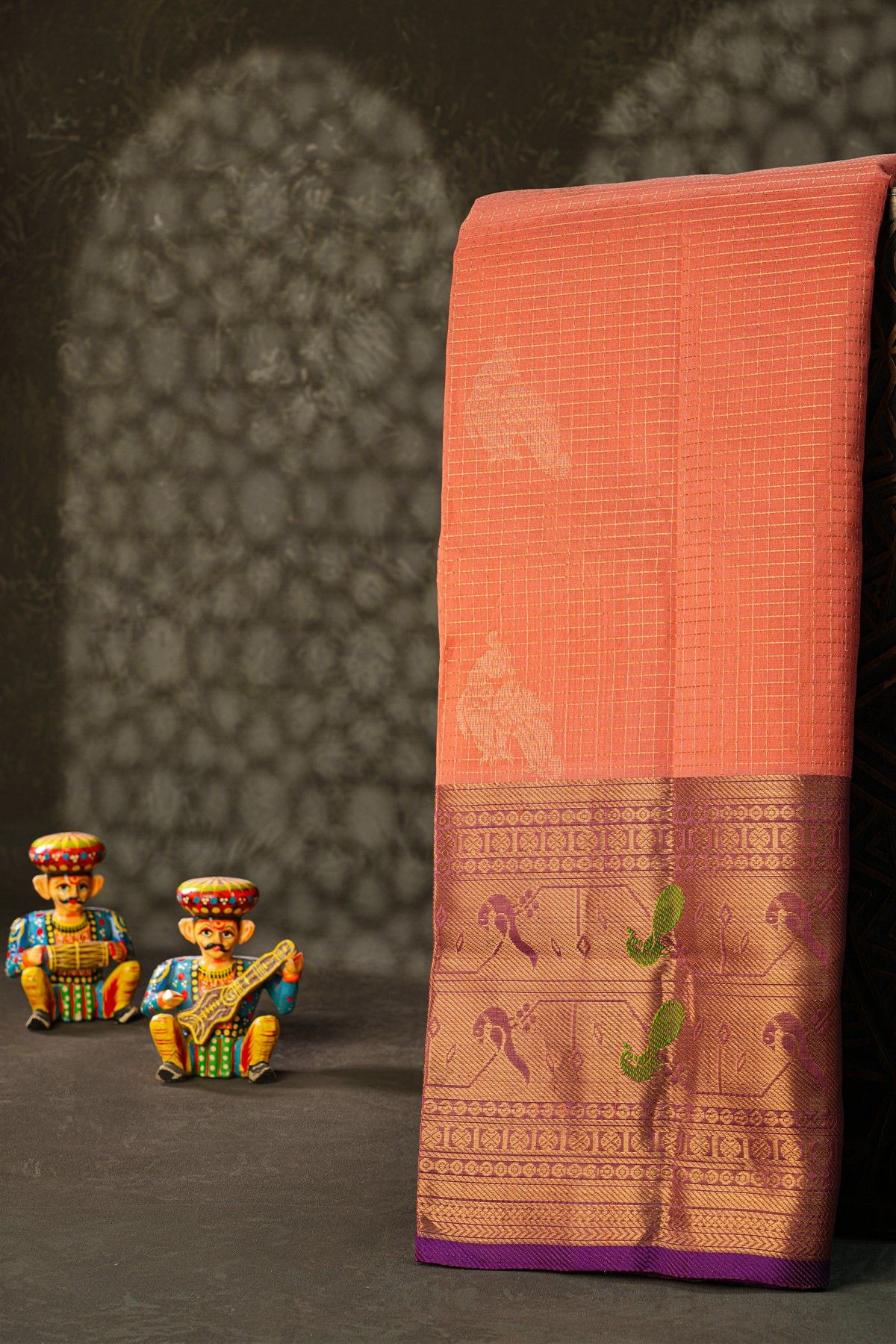Kuppadam Sico Peach Saree