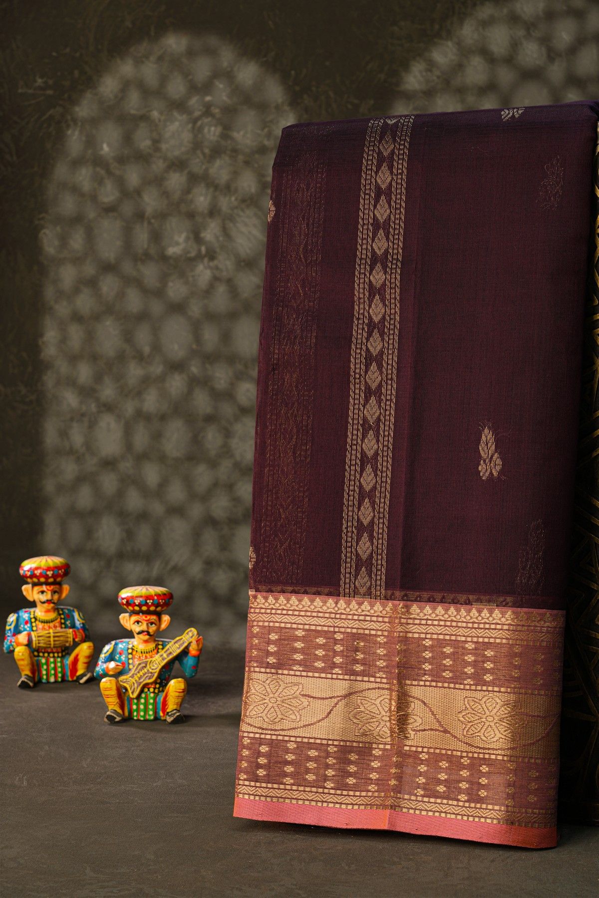 Kuppadam Sico Brown Saree