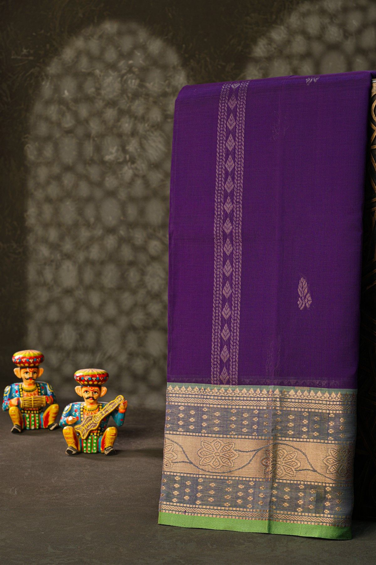 Kuppadam Sico Royal Blue Saree