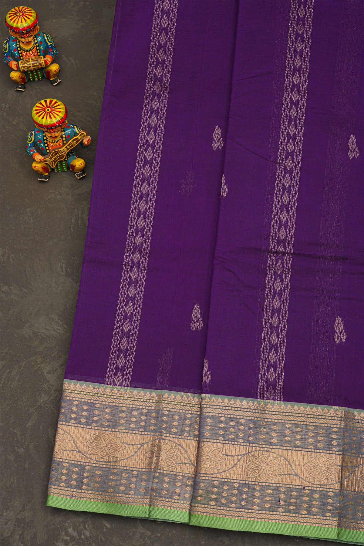 Kuppadam Sico Royal Blue Saree