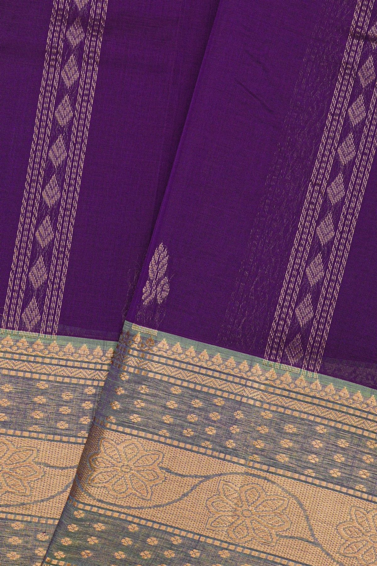 Kuppadam Sico Royal Blue Saree