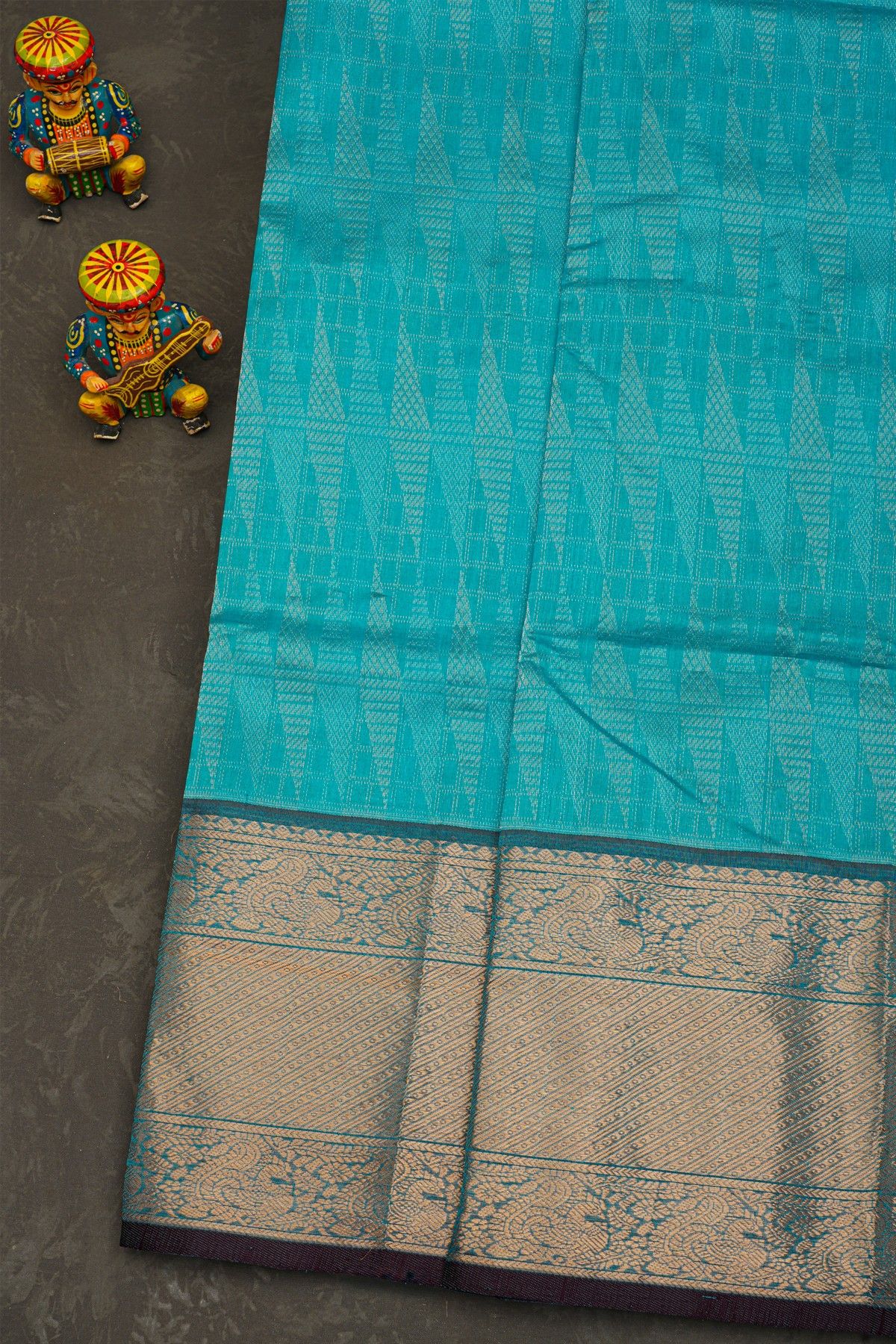 Kuppadam Sico Sky Blue Saree