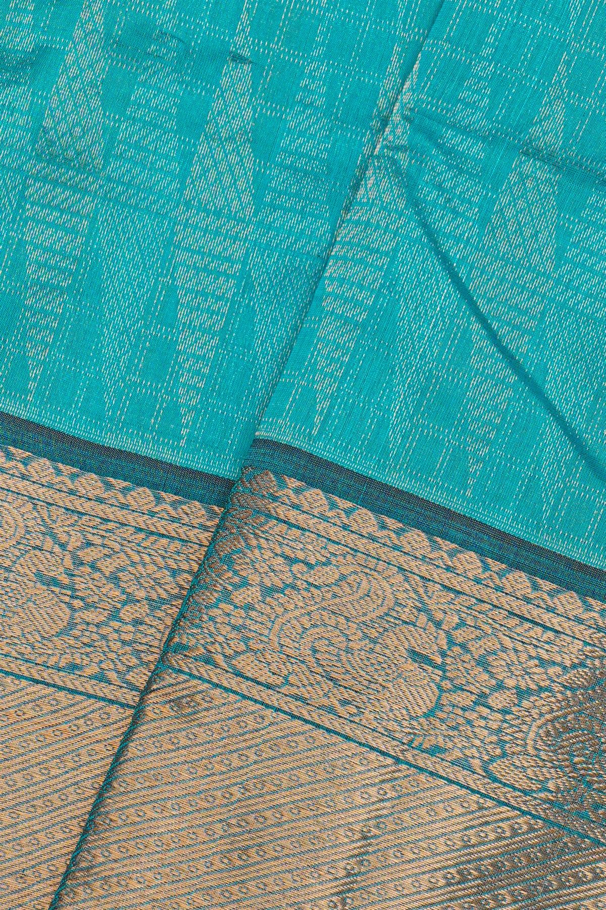 Kuppadam Sico Sky Blue Saree