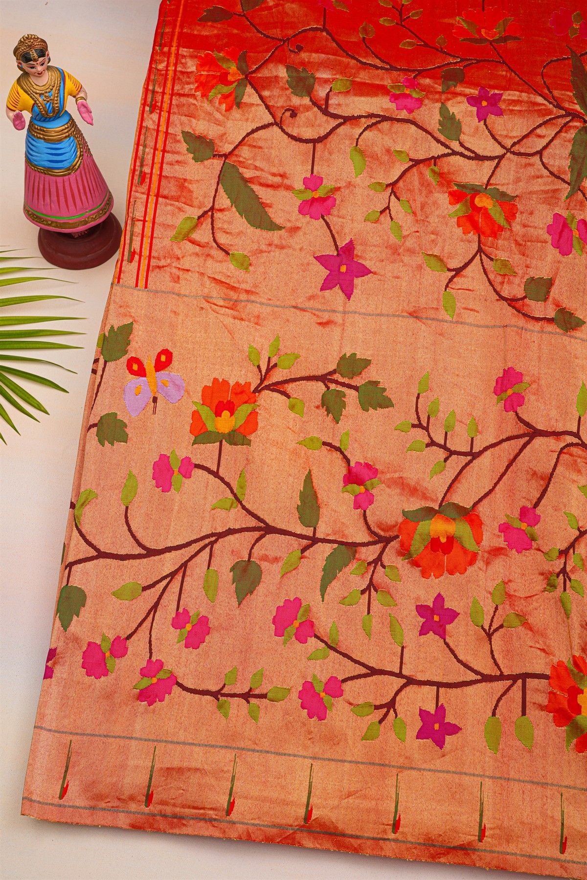 Bandhani Silk Purple Bandhani Print Saree With Paithani Border