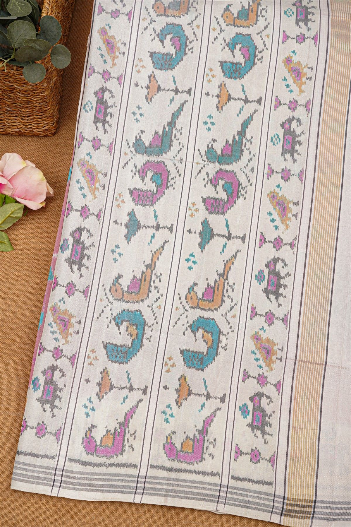 Patola Silk Lavender Saree