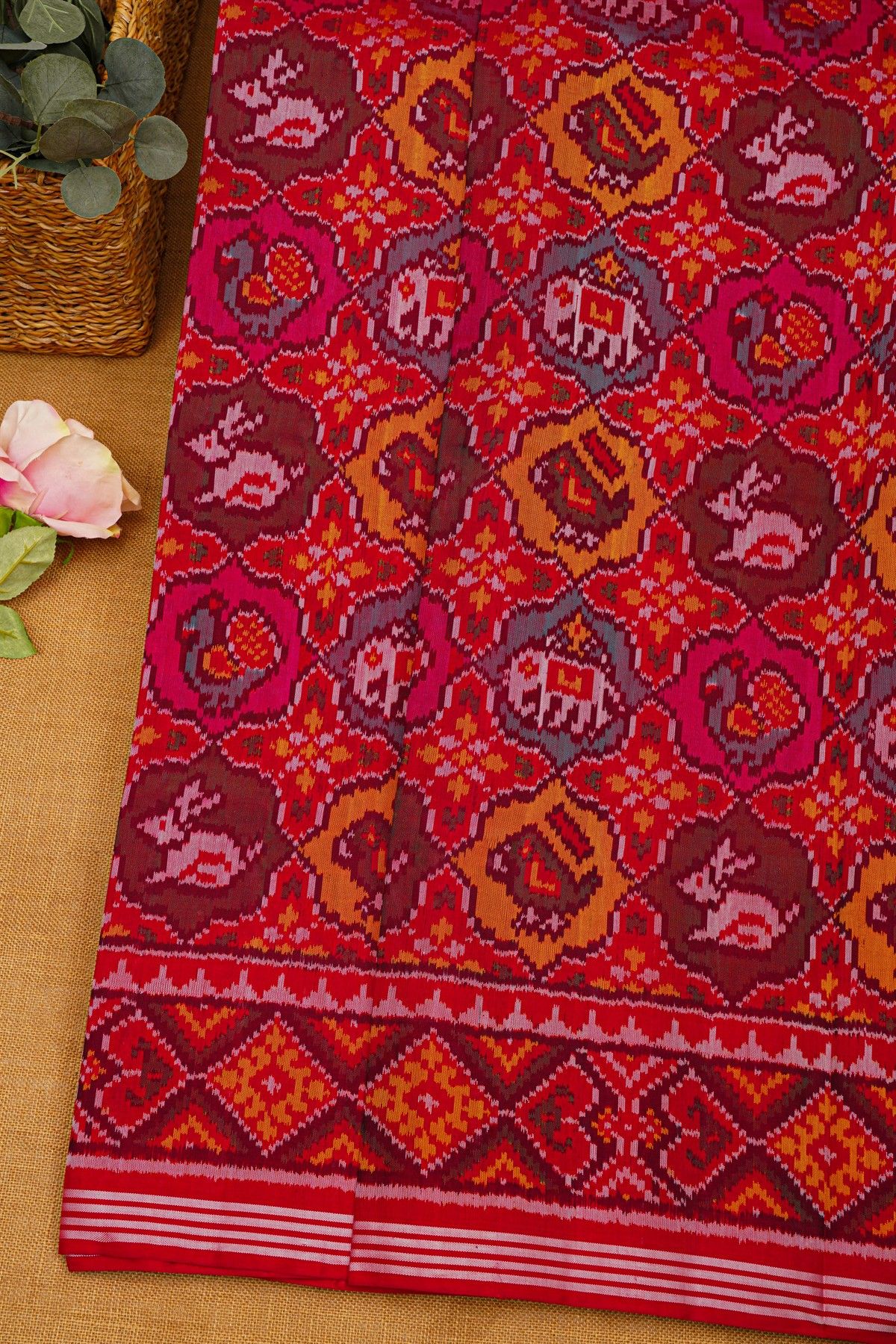 Patola Silk Dual Colour Saree