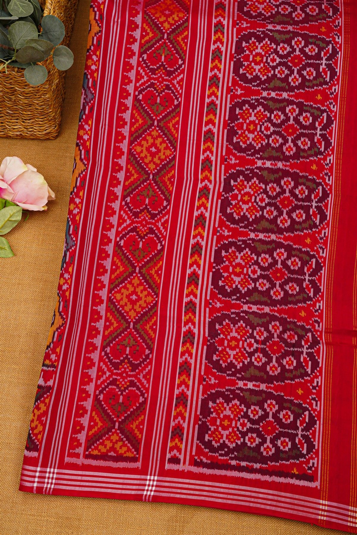 Patola Silk Dual Colour Saree
