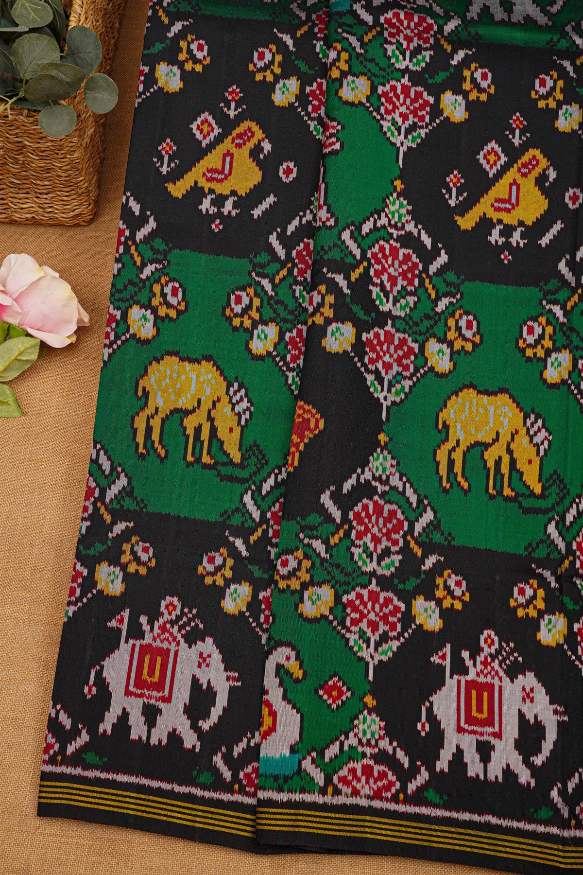 Patola Silk Multi-Colour Saree