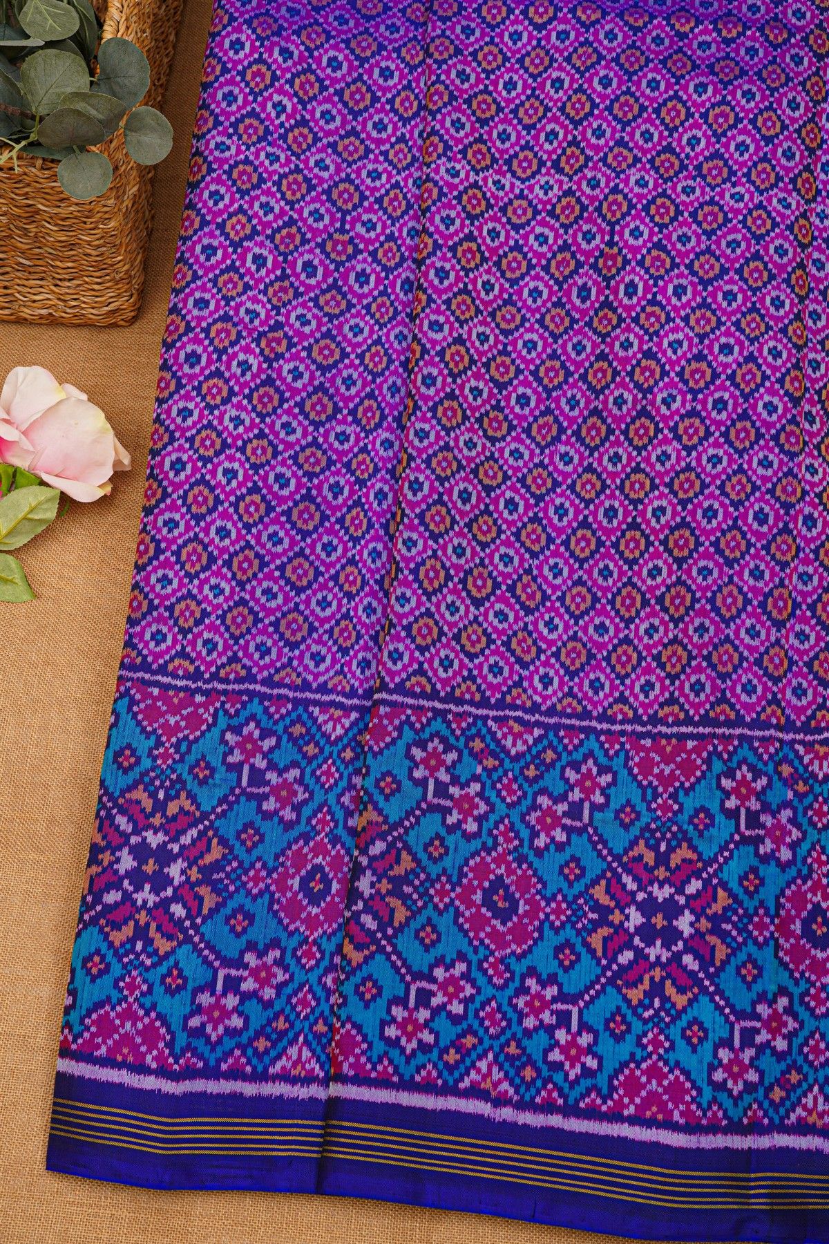 Patola Silk Lavender Saree