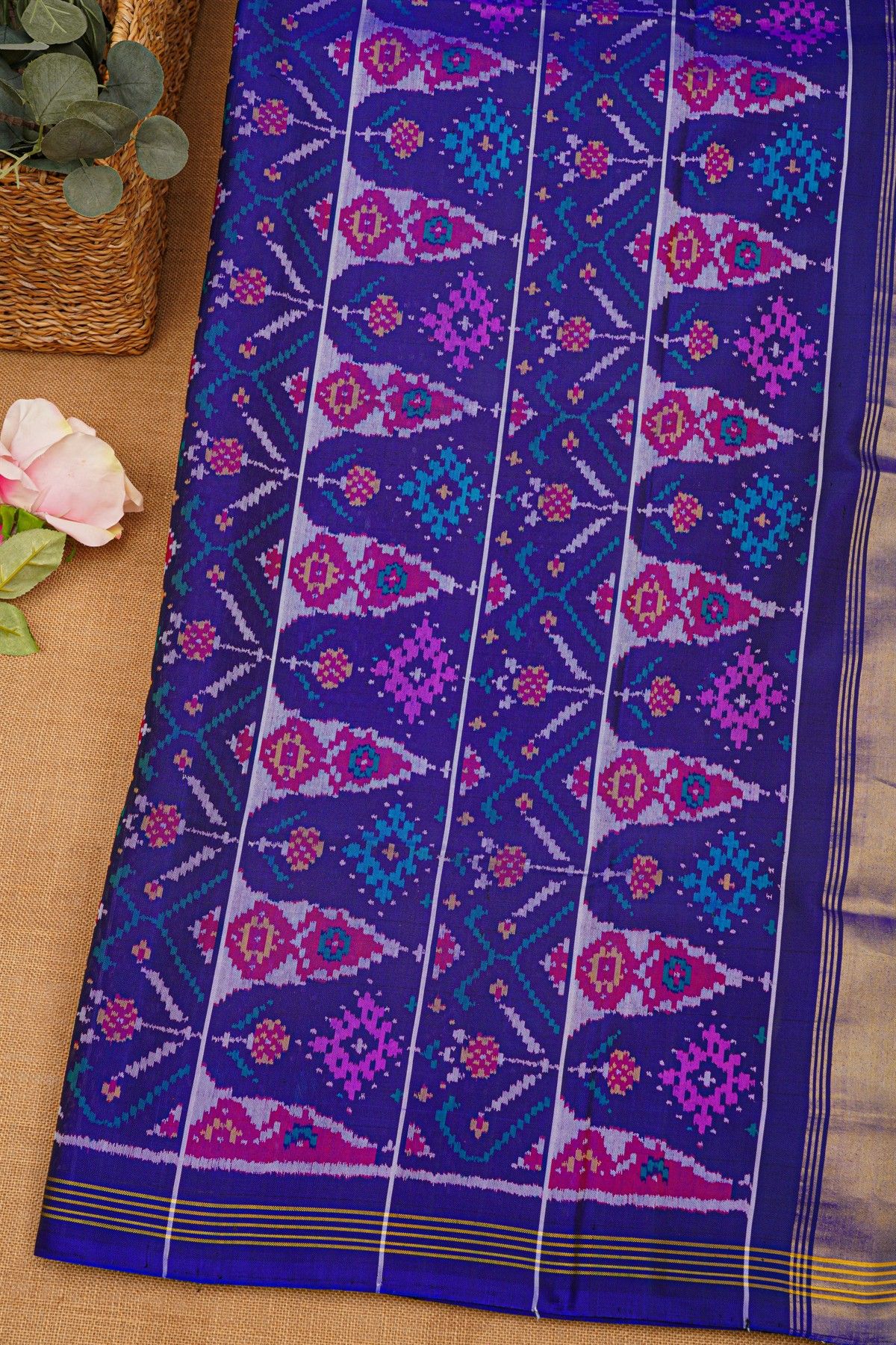 Patola Silk Lavender Saree