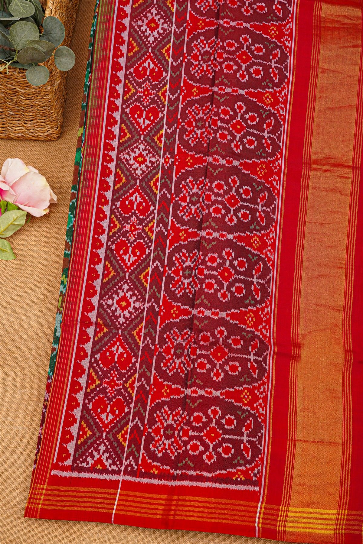 Patola Silk Dual Colour Saree