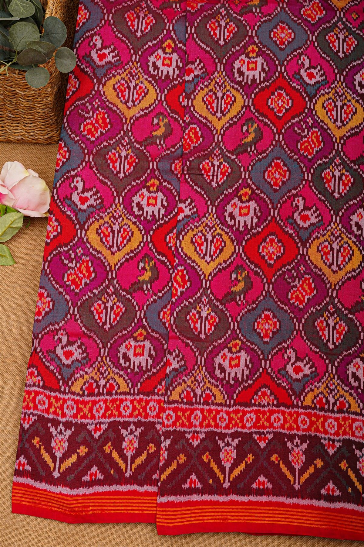 Patola Silk Multi-Colour Saree