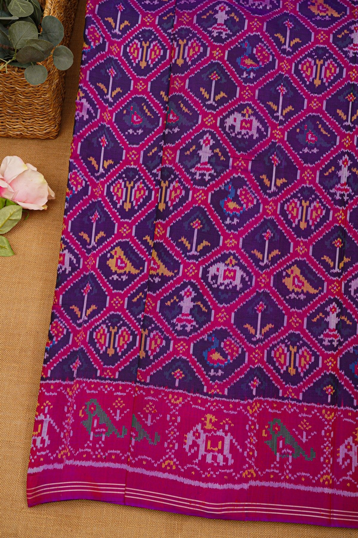 Patola Silk Purple Saree