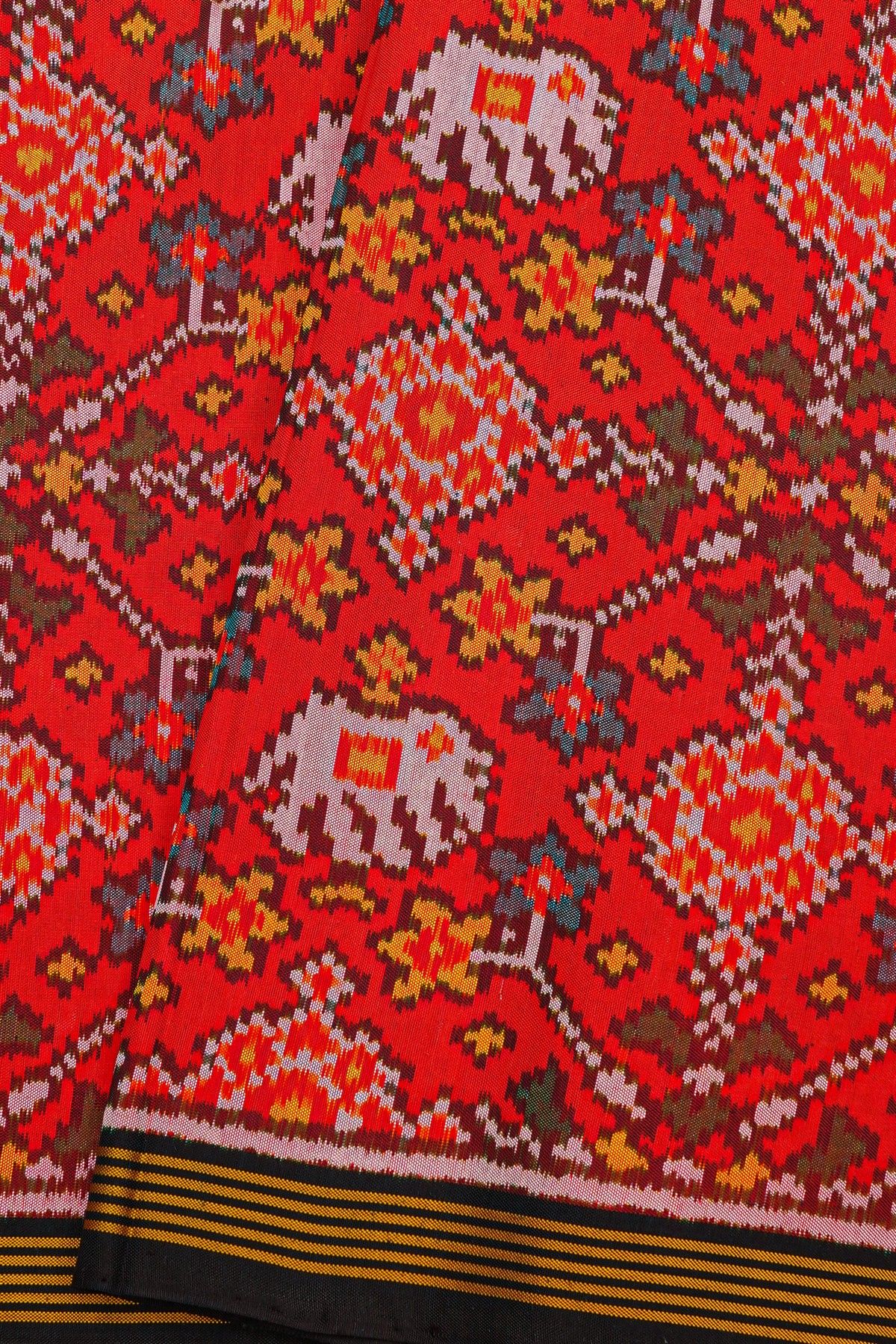 Patola Silk Orange Saree