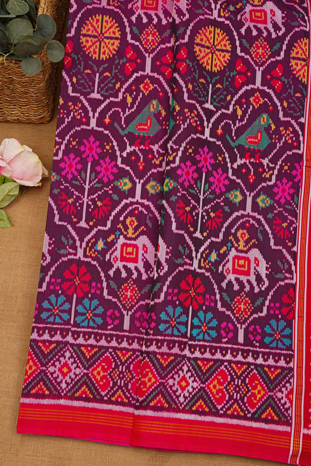 Patola Silk Purple Saree