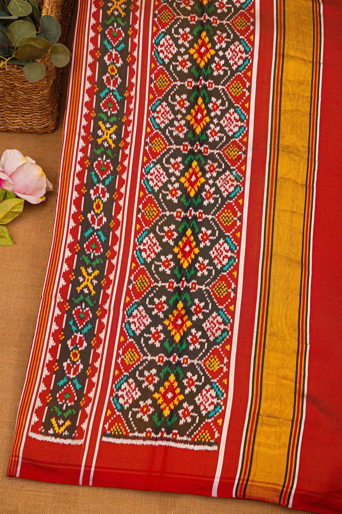 Patola Silk Yellow Saree