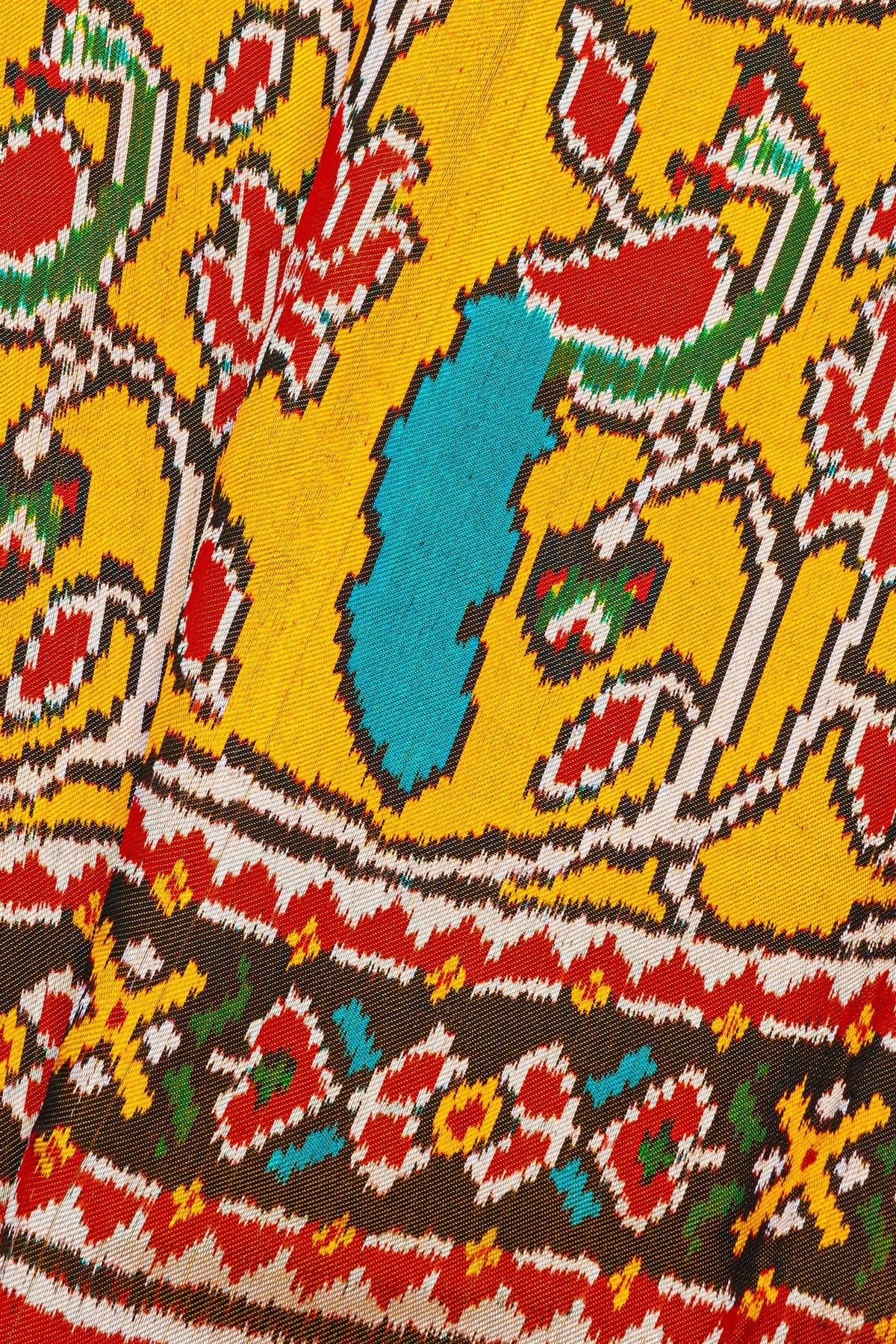 Patola Silk Yellow Saree