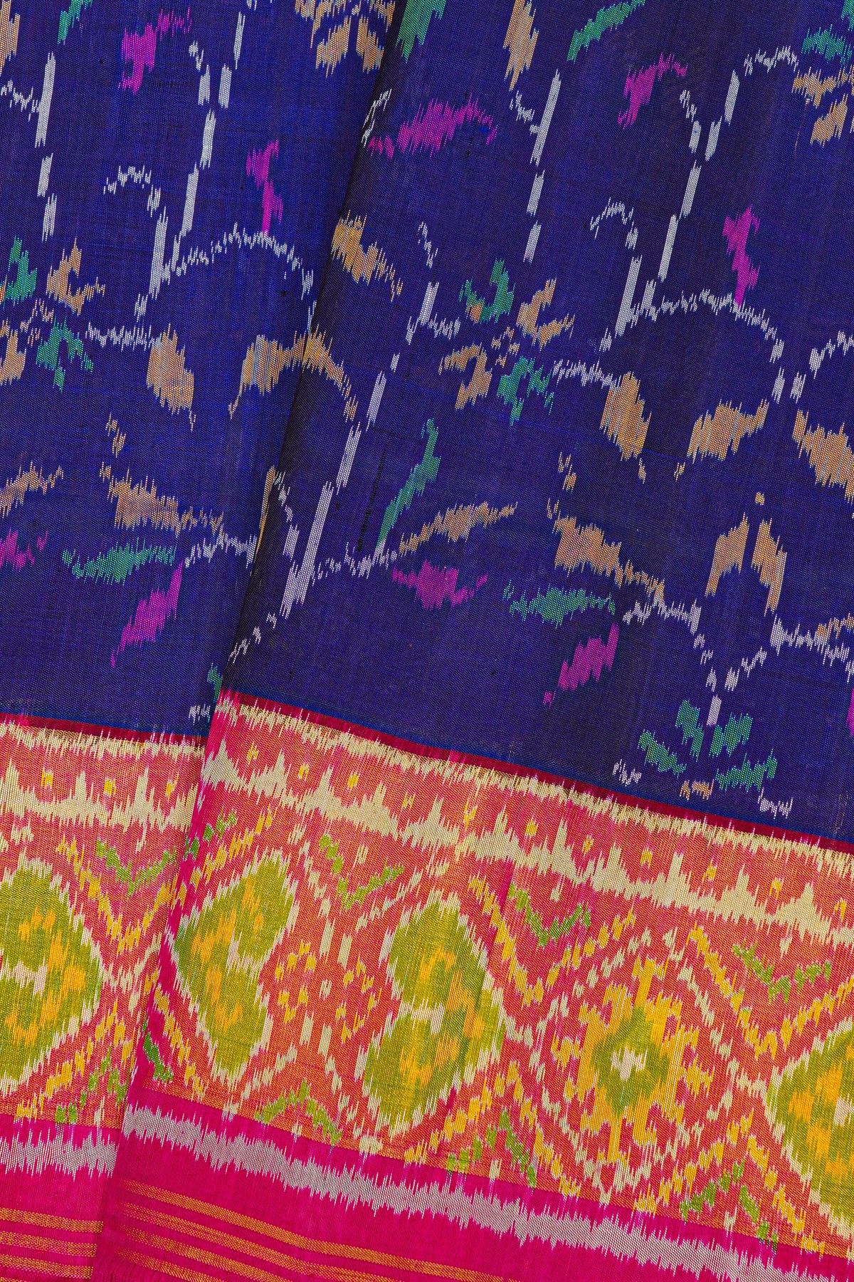Patola Silk Royal Blue Saree
