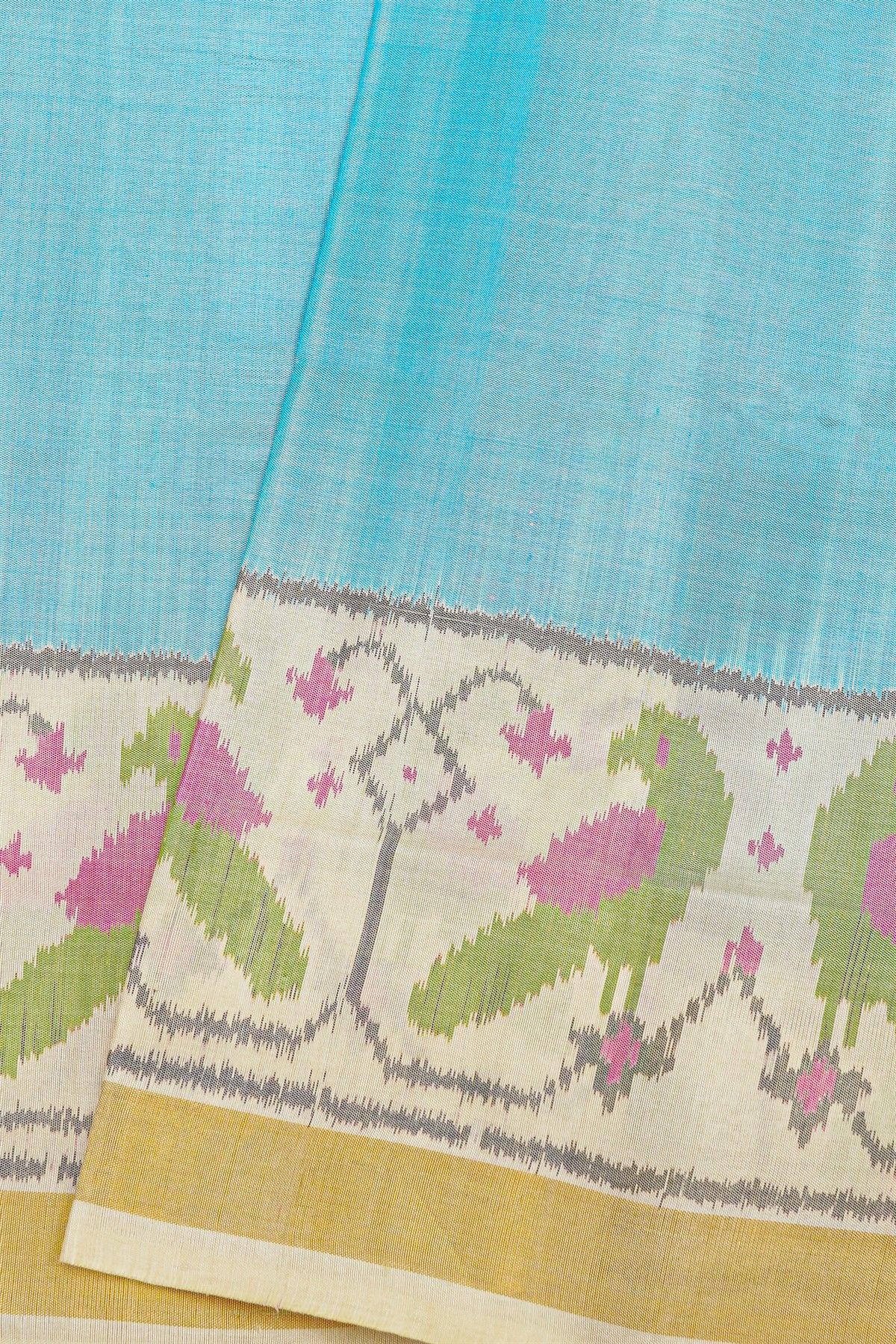 Patola Silk Sky Blue Saree