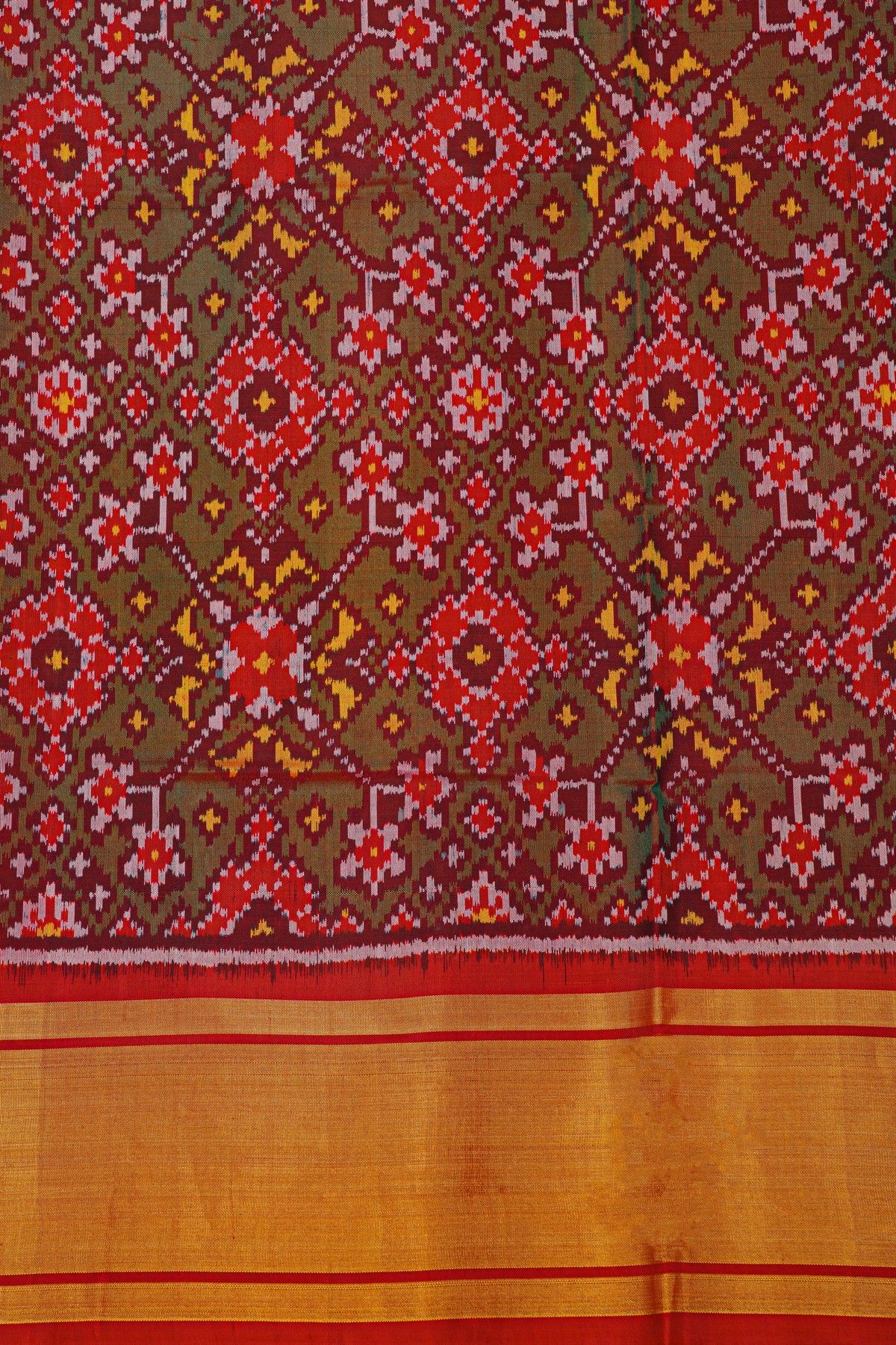 Patola Silk Red Saree